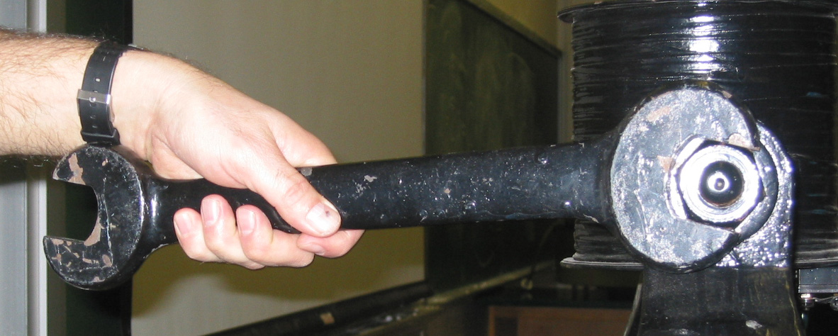 using a wrench
