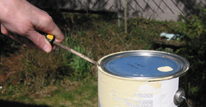 Opening a paint can