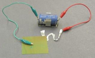 using aluminum foil for a wire