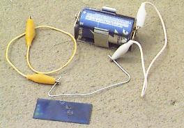 using a paper clip as a resistor
