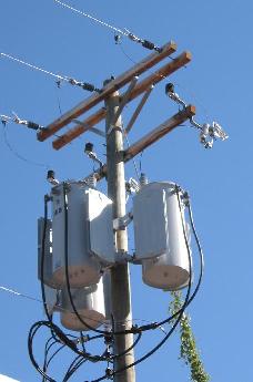 an electrical transformer