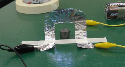 the magnet has an effect on the foil arch