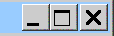 top right corner of any window