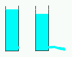 water running out of a tank