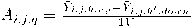 A_{i,j,q} = \frac{\bar{Y}_{i,j,k,up} - \bar{Y}_{i,j,k',down}}{1V}